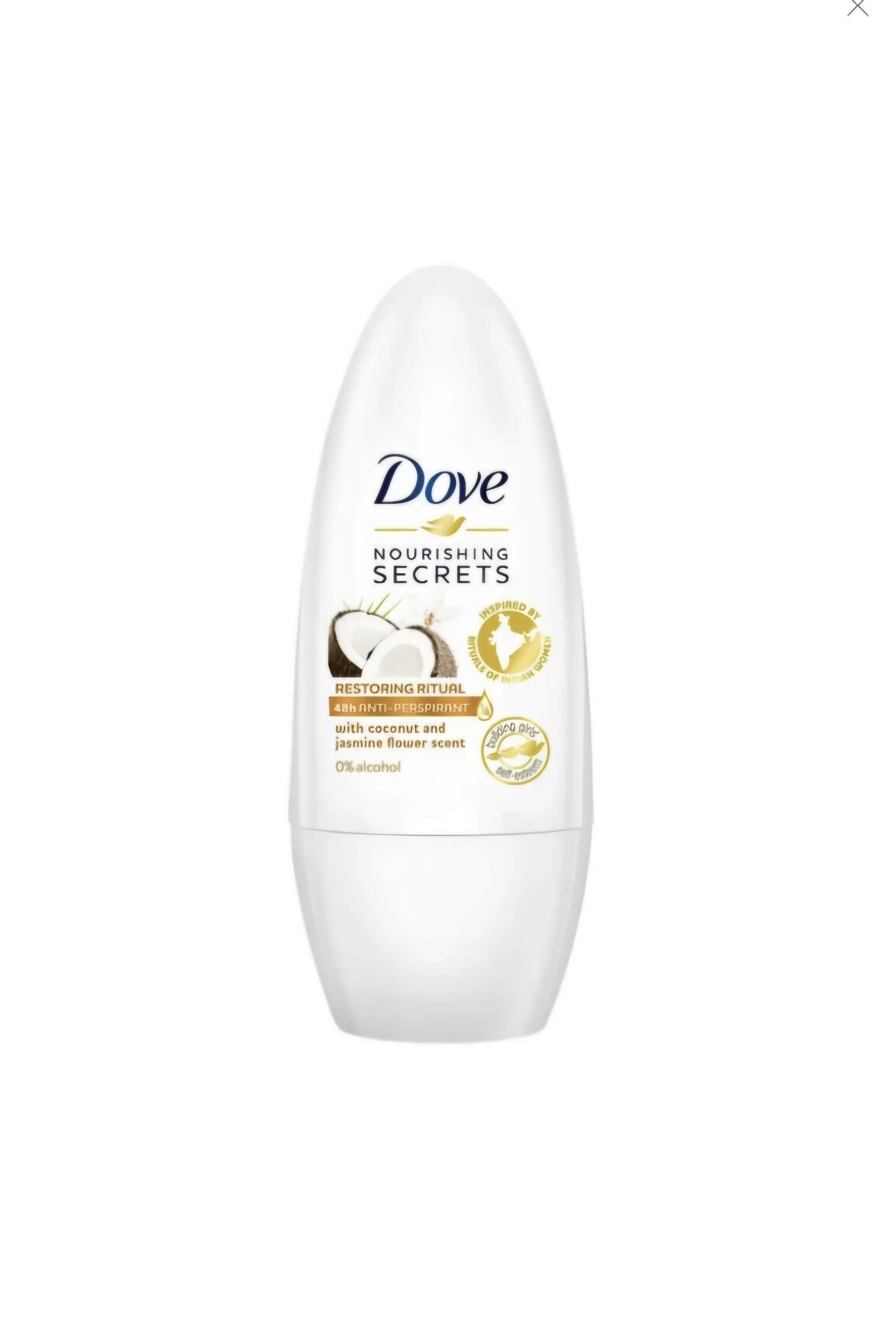 دئودورانت زنانه داو مدل coconut roll-on حجم ۵۰ میلی لیتر