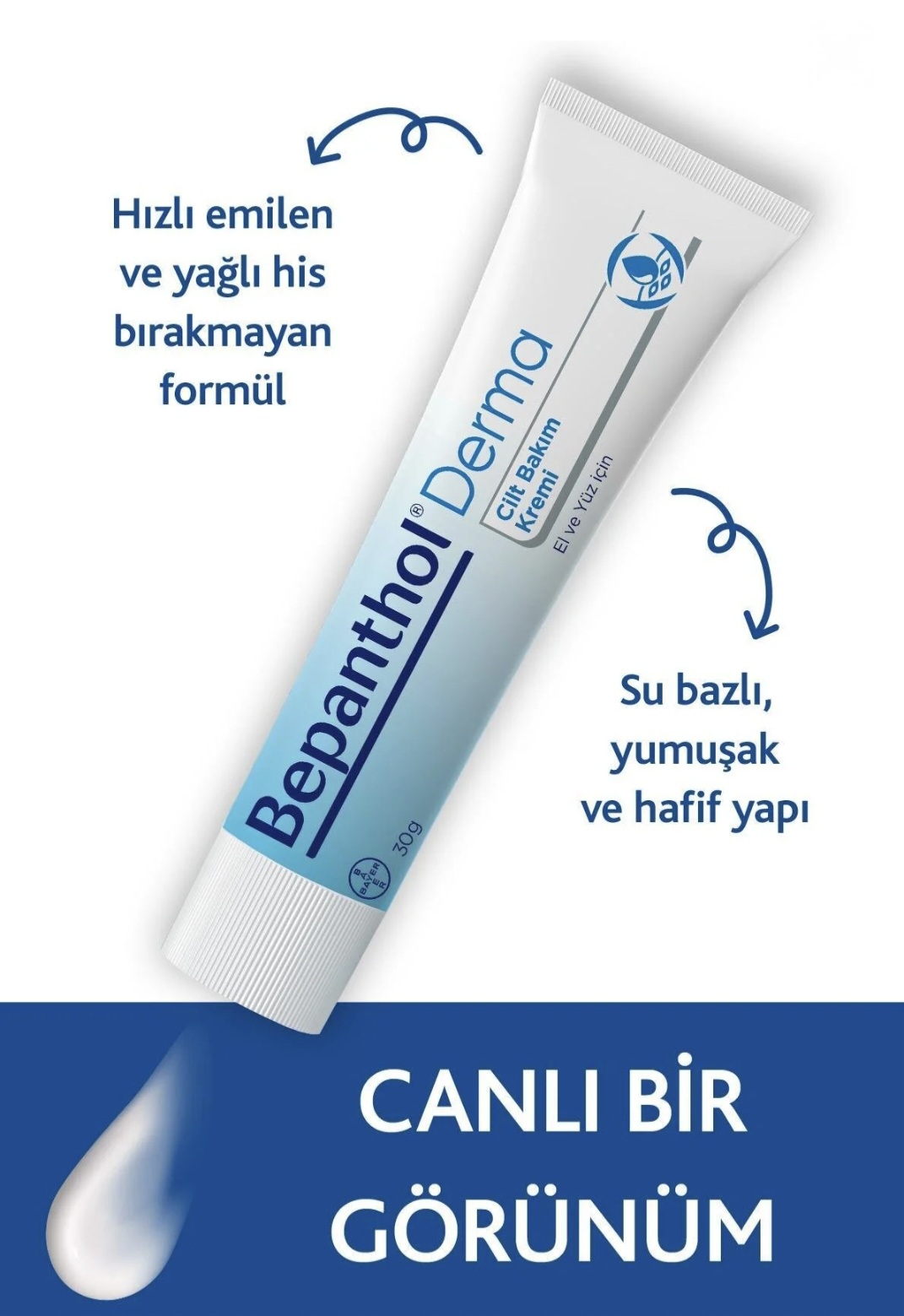 پماد مراقبتی و ترمیم و مرطوب کننده قوی بپانتول ، مخصوص پوست خیلی خشک ، حجم ۳۰ گرم