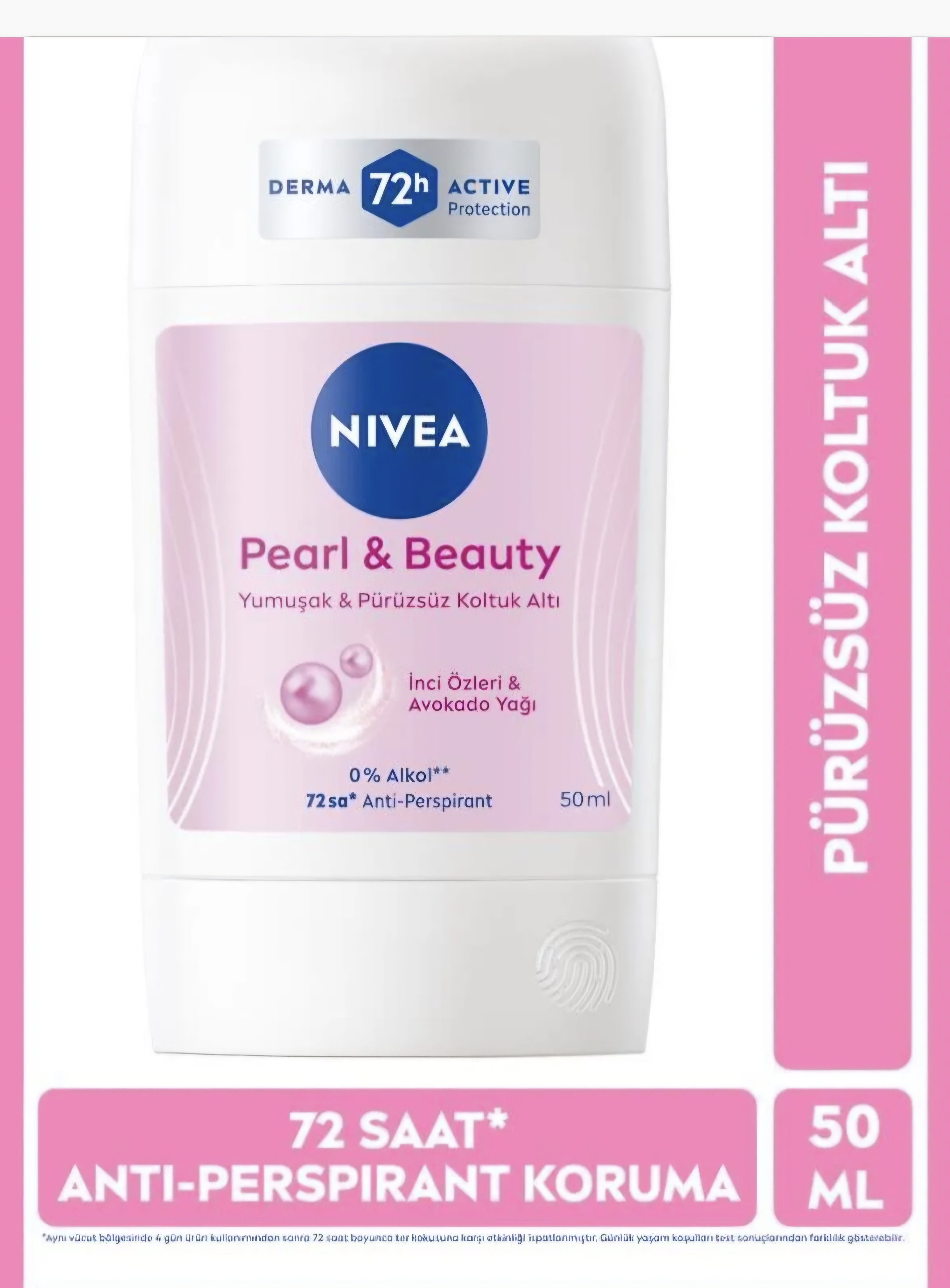 دئودورانت استیکی زنانه نیوآ مدل Pearl & Beauty حجم ۵۰ میلی لیتر ، ضدتعریق ۷۲ ساعته ، نرم ولطیف کننده زیر بغل