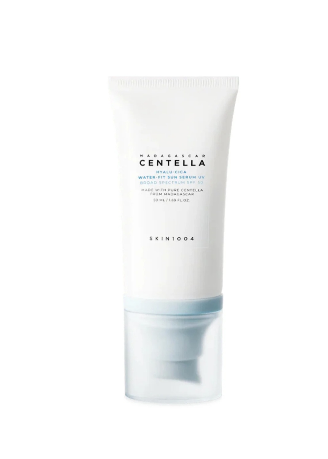 سرم ضدآفتاب سنتلا Centella مدل ماداگاسکار هیالو سیکا ، SPF50+ ، برپایه آب ، حجم ۵۰ میلی لیتر