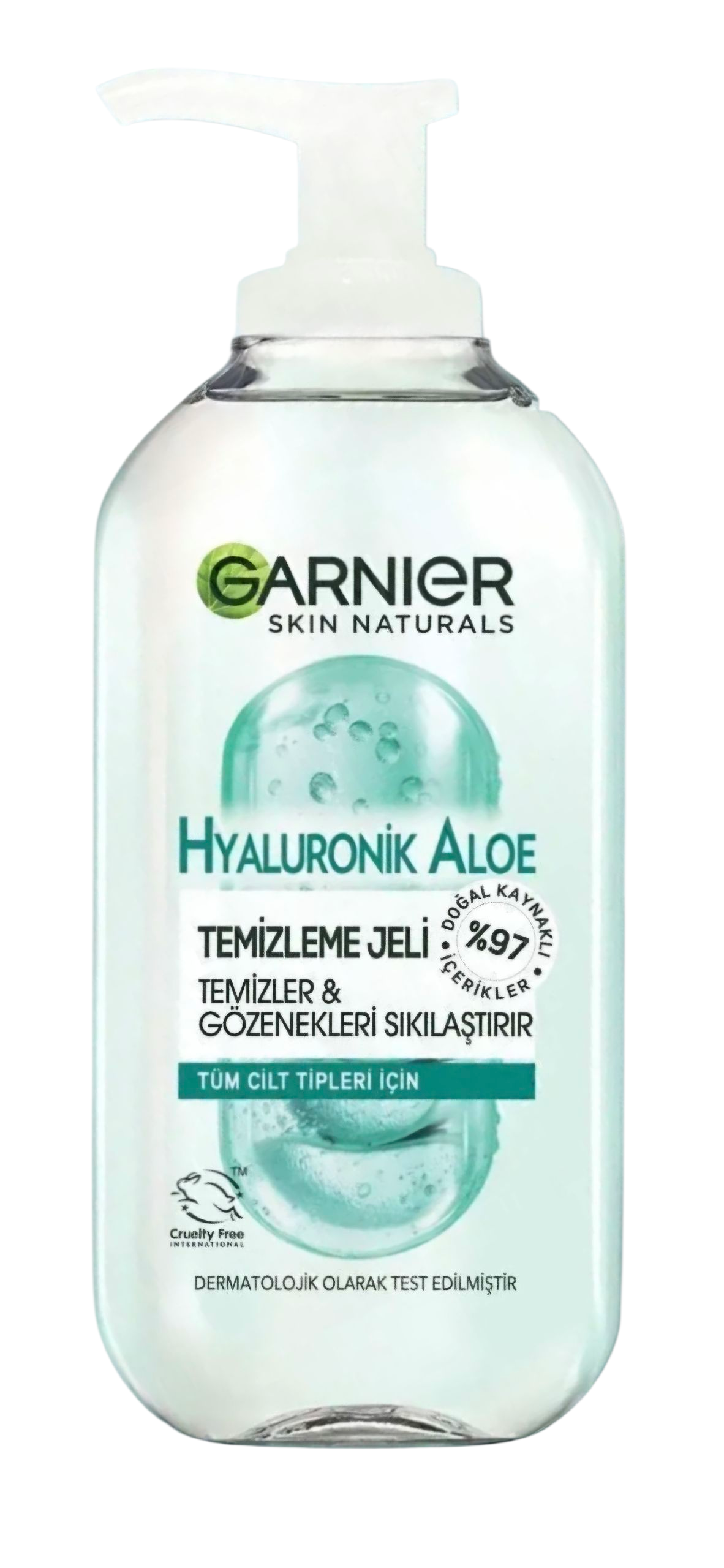 ژل پاک کننده آلوئه ورا هیالورونیک اسید گارنیه مدل STD کلاسیک ،حجم ۲۰۰ میلی لیتر