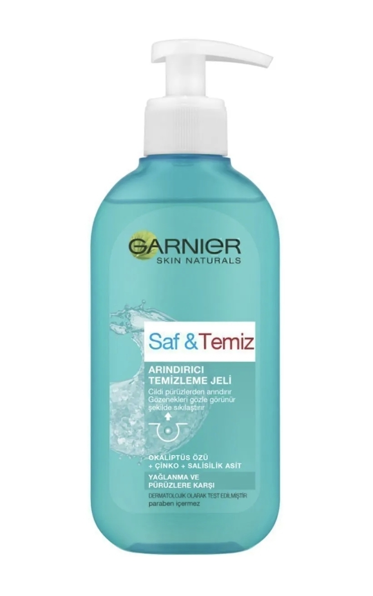 ژل پاک کننده ، ضدچربی و ضدعیوب پوست گارنیه مدل پیور اند کلیر ،حجم ۲۰۰ میلی لیتر